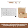 Chest of Drawers with 7 Drawers Wooden Frame for Bedroom, Living Room, Hallway