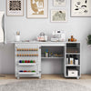 Portable Rolling Sewing Cabinet Craft Table Folding Table with storage