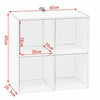4 6 8 Cube Bookcase Display Storage Shelving Unit Bookshelves Living Room Office