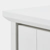 Bathroom Storage Cabinet 3 Tier White with Adjistable Shelves Standing Floor