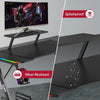 RGB Gaming Desk with LED Lights & Monitor Stand PC Computer Carbon Fibre Effect