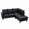 L-Shaped Corner Sofa, Sectional Couch with Built-in USB Port Chaise