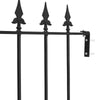 Spear/Ball Top Iron Wrought Yard Garden Privacy Fence Panel Outdoor Wall Railing
