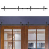 10FT Double Door Splicing Arrow Type Carbon Steel Barn Door Hanging Rail UK