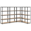 5-Layer Shelves 4 pcs Anthracite Steel&Engineered Wood Z9F5