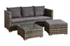 Corner Sofa L-Shaped Rattan Set 4 Seater Indoor/Outdoor Garden Furniture Patio