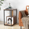 Indoor Cat Furniture End Table Cat House Wooden Cat Scratch Side Table