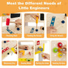 Kid’s Pretend Play Workbench Set Wooden Tool Work bench Toy w/ Blackboard