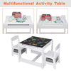 Kids Table and Chairs with Storage Box Children Learning Activity Furniture Set