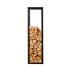 Neo Firewood Log Rack Large Black Metal Shelf Stand Tall Steel Storage Holder