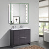 Double Door Bathroom Mirror Cabinet Wall Cupboard Sensor,Shaver Socket,Bluetooth