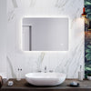 Bathroom Mirror with LED Lights Touch Sensor Backlit Illuminated IP44 500x700mm