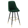 Pair Barstools Soft Upholstered Seat Kitchen Breakfast Counter Bar Stool Chair