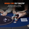 VEVOR 8 Player Oval Foldable Poker Table Casino Blackjack Texa Holdem Table 72"