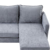 3 Seater L-Shaped Corner Sofa Click-Clack Couch Settee w/Reversible Chaise