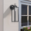 Glass Wall Sconce Lamp Garden Outdoor Porch Loft Rustic Metal Wall Light Lantern