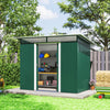 Garden Shed Outdoor Storage Tool Organiser w/ Double Sliding Door