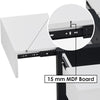 Coffee Table with 4 Drawers Living Room Table Large Storage White+Black