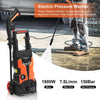 Electric Pressure Washer 1900W High Power Car Cleaner Jet Washer Patio Portable