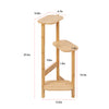 3 Tier Bamboo Plant Stand Corner Plant Shelf Rack Pot Holder Display Rack