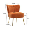 Scallop Back Armchair Cocktail Sofa Accent Seat Living Bedroom Cafe Lounge Sofa