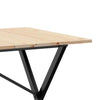 Dining Table X-Frame 160x80x75 Solid Wood Pine and Cast I8P3