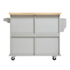 Kitchen Island Storage Drawer Trolley Rolling Cart Cupboard Cabinet on Wheels