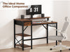 4 Tier Computer Desk Study Room Computer Desk Home Office Work Desk with Drawers
