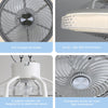 LED Ceiling Fan with Color Changing Lighting Adjustable Speed Low Profile 20x8in