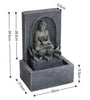 NEW Solar Powered Garden Water Feature with LED Lights Water Fountain Outdoor