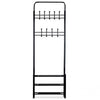 Industrial Coat Rack Vintage Shoe Stand Hallway Storage Bench Rustic Shelf Hooks
