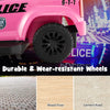 6V Kids Ride On Police Car Battery Powered Kids Toy Police Car Pink