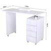 Professional Manicure Table Technician Nail Art Beauty Salon Bar Station Desk UK
