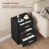 1/2x Bedside Table Cabinets w/ Charging Station Nightstand Storage Unit 3 Drawer