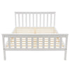Solid Pine Wooden Bed Double Bed Frame 4ft6 135x190 cm Adults Kids Teen White