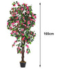 165cm Potted Artificial Azalea Flowers Tree Large Fake Plants In/Outdoor Garden