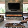 70" Electric Wall Mounted LED Fireplace 9 Flame Color Inset/Standing Fire Stove