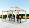 Mondeer 3x4m Garden Gazebo Heavy Duty Garden Marquee Party Camping Tent Canopy