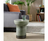 Habitat Bali Side Table Green 42.5x36x36cm For Lounge Indoor & Outdoor - NEW