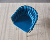 Velvet Dining Chair with Door Knocker Ring Windsor Dressing Room Chair 1/2/4/6