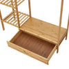 Wooden Clothes Rail Rack Garment Heavy Duty Coat Hat Hanging Stand Open Wardrobe