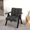 Upholstered Sofa Chair Oversized Accent Chair with Armrests-Gray