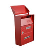 Large Standing Lockable Parcel Delivery Box Letter Post Drop Box Mailbox Outdoor