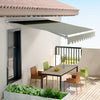 Retractable Outdoor Sun Shade Garden Patio Manual Awning Canopy Shelter 5 Sizes
