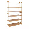 6 Tier Wooden Shoe Rack Tall Storage Shelf Cabinet Footwear Stand Organiser Home