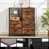 Tall Chest of Drawers Bedroom Cabinet with Shelf Dresser Unit Storage Organiser
