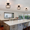 Modern Crystal Ceiling Light Fixture Mini Semi Flush Mount Chandelier Hallway UK