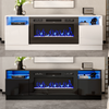 70inch Fireplace TV Stand with LED Lights , TV Console for 43" 50" 55" 60" 65"