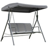 3 Seater Garden Swing Chair Patio Hammock Outdoor Bench Seat Canopy Steel Frame