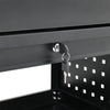 Heavy Duty 3 Tier Garage Tool Storage Trolley Service Cart Rack w/ Drawer & Keys